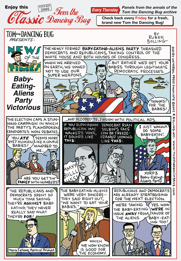 Tom the Dancing Bug on Thursday May 16, 2019 Comic Strip
