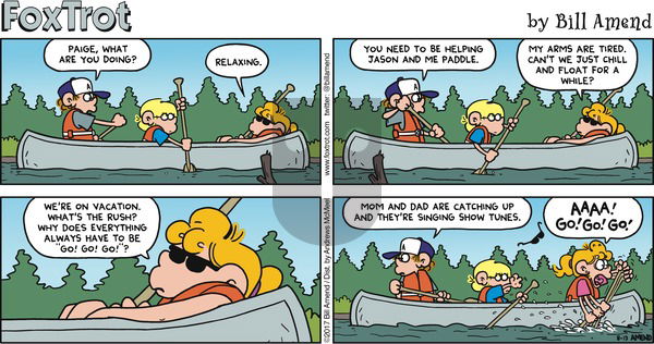 FoxTrot on Sunday August 13, 2017 Comic Strip