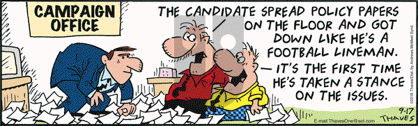 Frank and Ernest on Monday September 17, 2018 Comic Strip