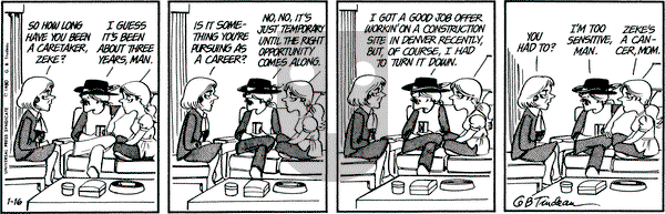 Doonesbury on Wednesday January 16, 1980 Comic Strip