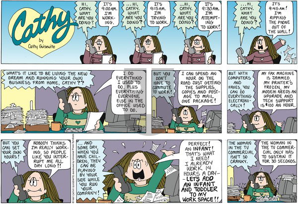Cathy Classics on Sunday September 7, 1997 Comic Strip