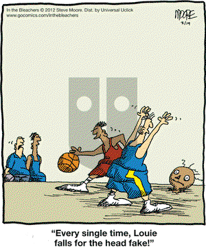 In the Bleachers on Monday March 19, 2012 Comic Strip