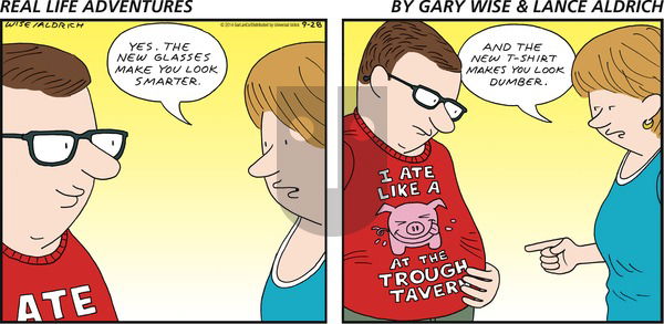 Real Life Adventures on Sunday September 28, 2014 Comic Strip