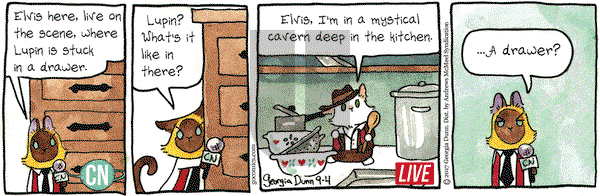 Breaking Cat News on Monday September 4, 2017 Comic Strip