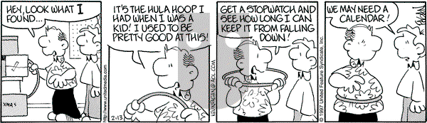 Drabble on Thursday February 13, 1997 Comic Strip