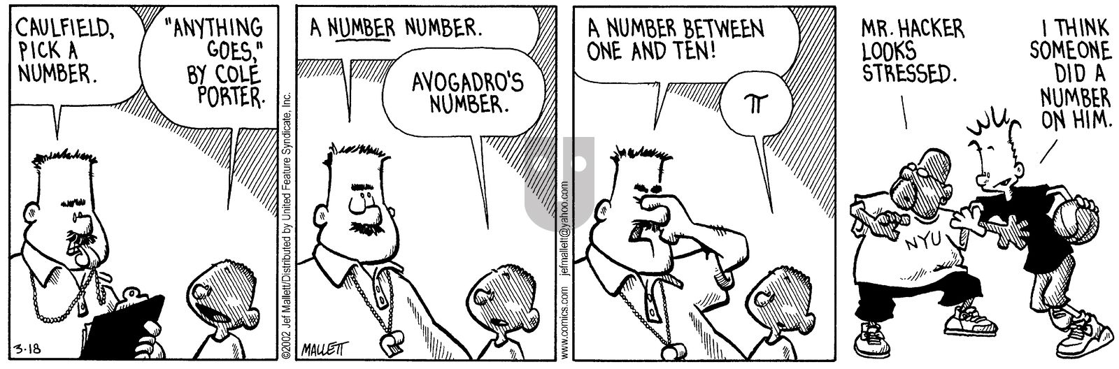 Frazz - Monday March 18, 2002 Comic Strip