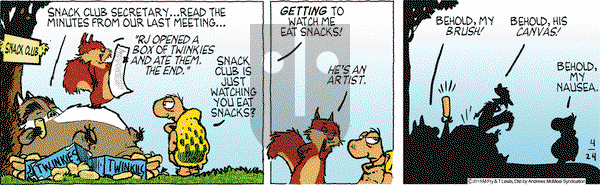 Over the Hedge on Tuesday April 24, 2018 Comic Strip