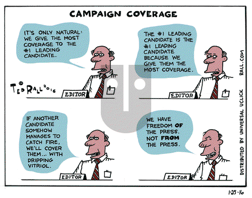 Ted Rall on Monday January 25, 2016 Comic Strip