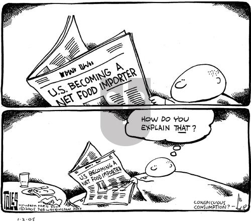Tom Toles on Sunday January 2, 2005 Comic Strip
