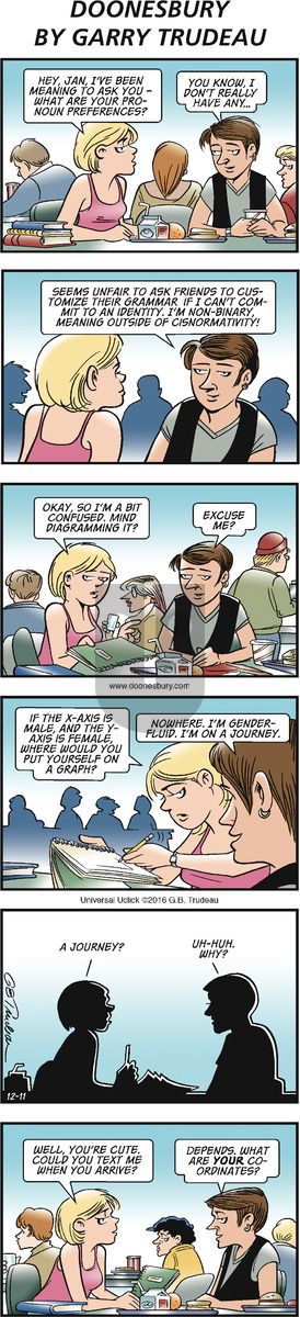 Doonesbury on Sunday December 11, 2016 Comic Strip