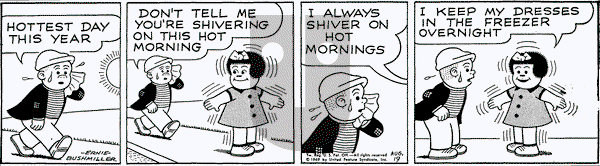 Nancy on Tuesday August 19, 1969 Comic Strip