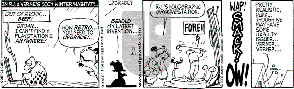 Over the Hedge on Monday November 27, 2000 Comic Strip