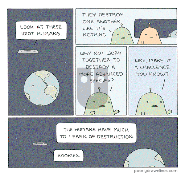 Poorly Drawn Lines on Wednesday May 25, 2016 Comic Strip