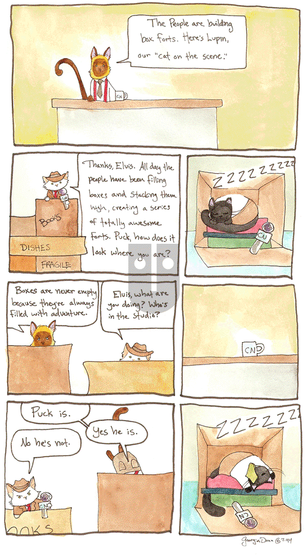 Breaking Cat News on Monday December 15, 2014 Comic Strip