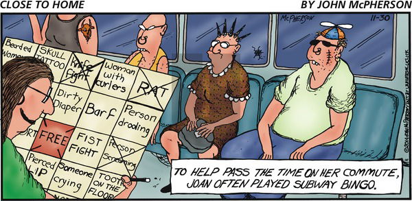 Close to Home on Sunday November 30, 2014 Comic Strip