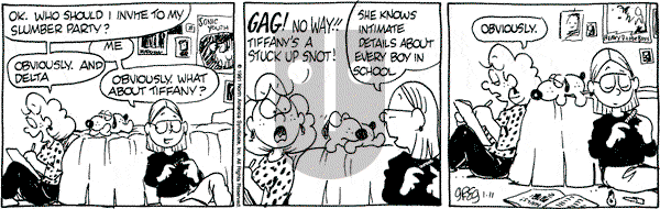 Luann on Friday January 11, 1991 Comic Strip