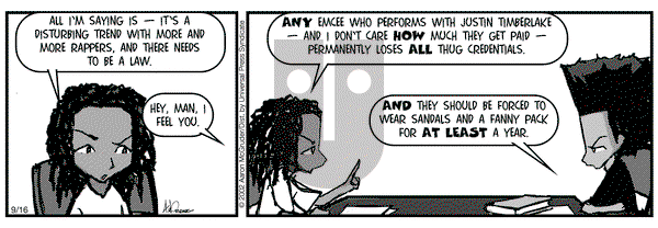 The Boondocks on Monday September 16, 2002 Comic Strip