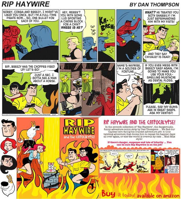 Rip Haywire on Sunday August 13, 2017 Comic Strip