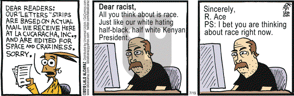 La Cucaracha - Thursday July 19, 2012 Comic Strip