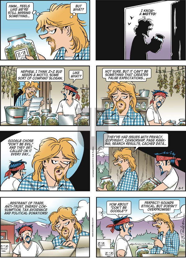 Doonesbury on Sunday June 1, 2014 Comic Strip
