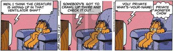 Garfield on Tuesday October 27, 2009 Comic Strip