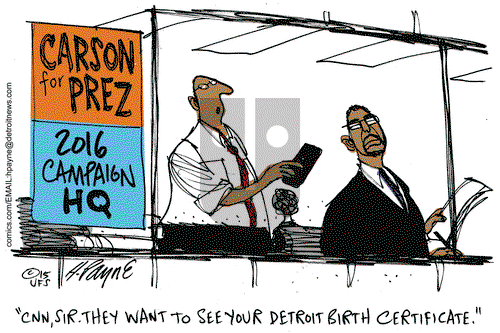 Henry Payne on Tuesday November 10, 2015 Comic Strip