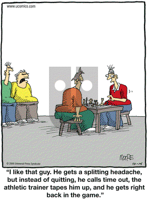 In the Bleachers on Sunday November 20, 2005 Comic Strip