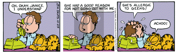 Garfield on Friday October 25, 1996 Comic Strip