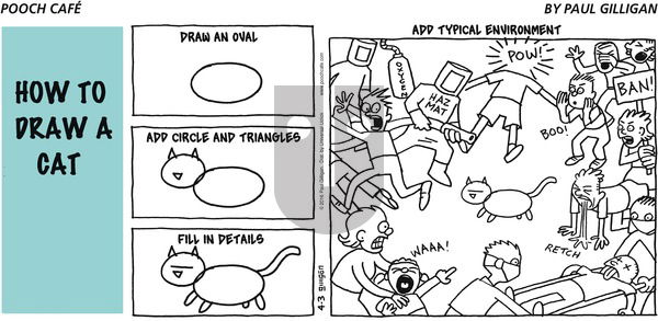 Pooch Cafe on Sunday April 3, 2016 Comic Strip