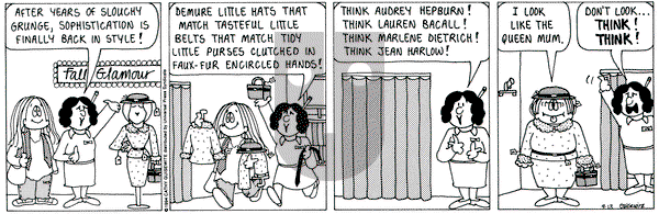Cathy Classics on Tuesday September 13, 1994 Comic Strip