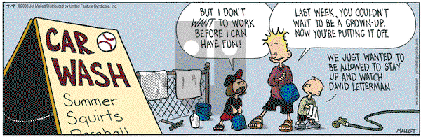 Frazz on Monday July 7, 2003 Comic Strip