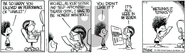 Grand Avenue on Thursday July 15, 1999 Comic Strip