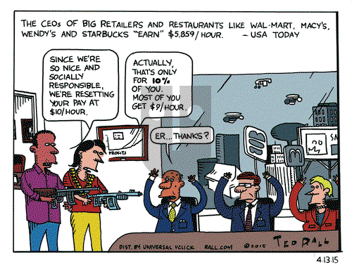 Ted Rall on Monday April 13, 2015 Comic Strip