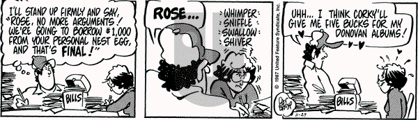 Rose is Rose on Friday November 27, 1987 Comic Strip