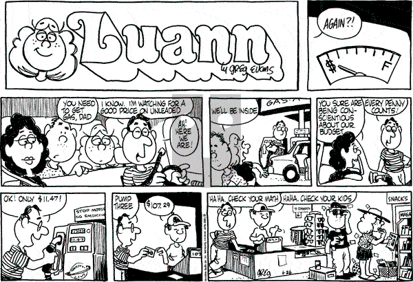 Luann on Sunday June 26, 1988 Comic Strip