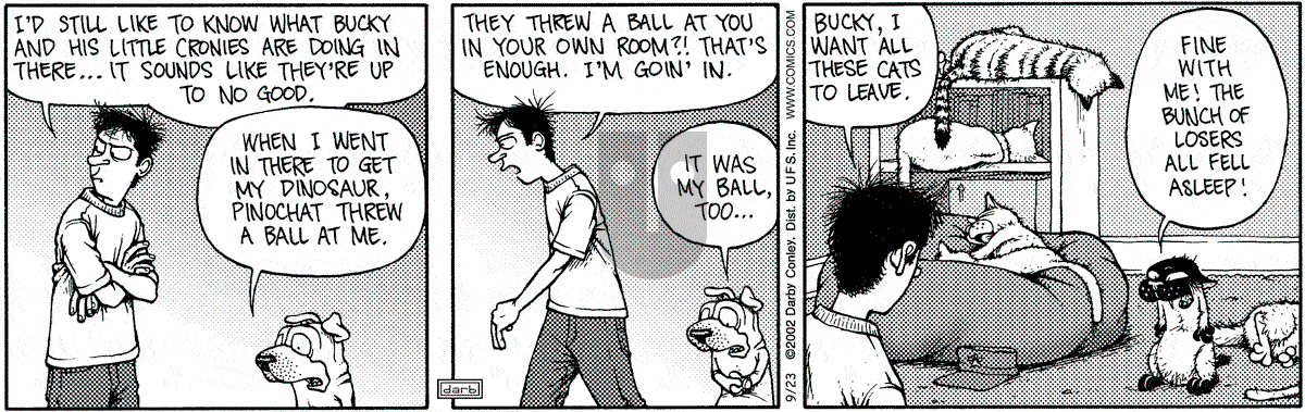 Get Fuzzy - Monday September 23, 2002 Comic Strip