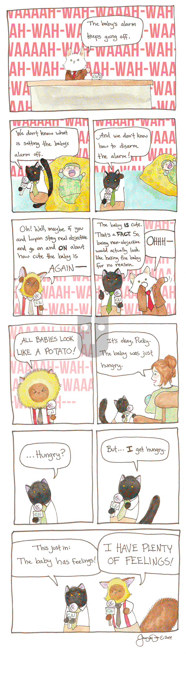 Breaking Cat News on Saturday October 15, 2016 Comic Strip