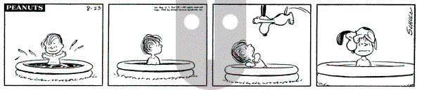 Peanuts on Friday August 23, 1963 Comic Strip