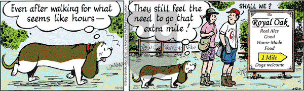 Fred Basset on Saturday October 13, 2018 Comic Strip
