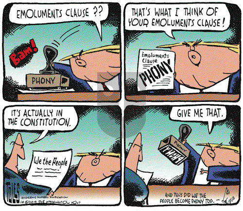 Tom Toles on Wednesday October 23, 2019 Comic Strip
