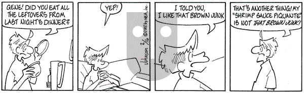 Arlo and Janis on Saturday February 16, 2002 Comic Strip