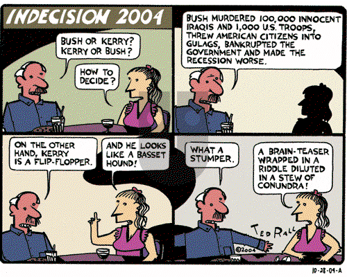 Ted Rall on Thursday October 28, 2004 Comic Strip