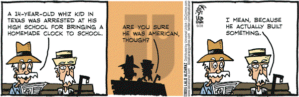 La Cucaracha on Monday September 28, 2015 Comic Strip