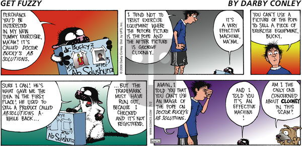 Get Fuzzy on Sunday July 2, 2006 Comic Strip