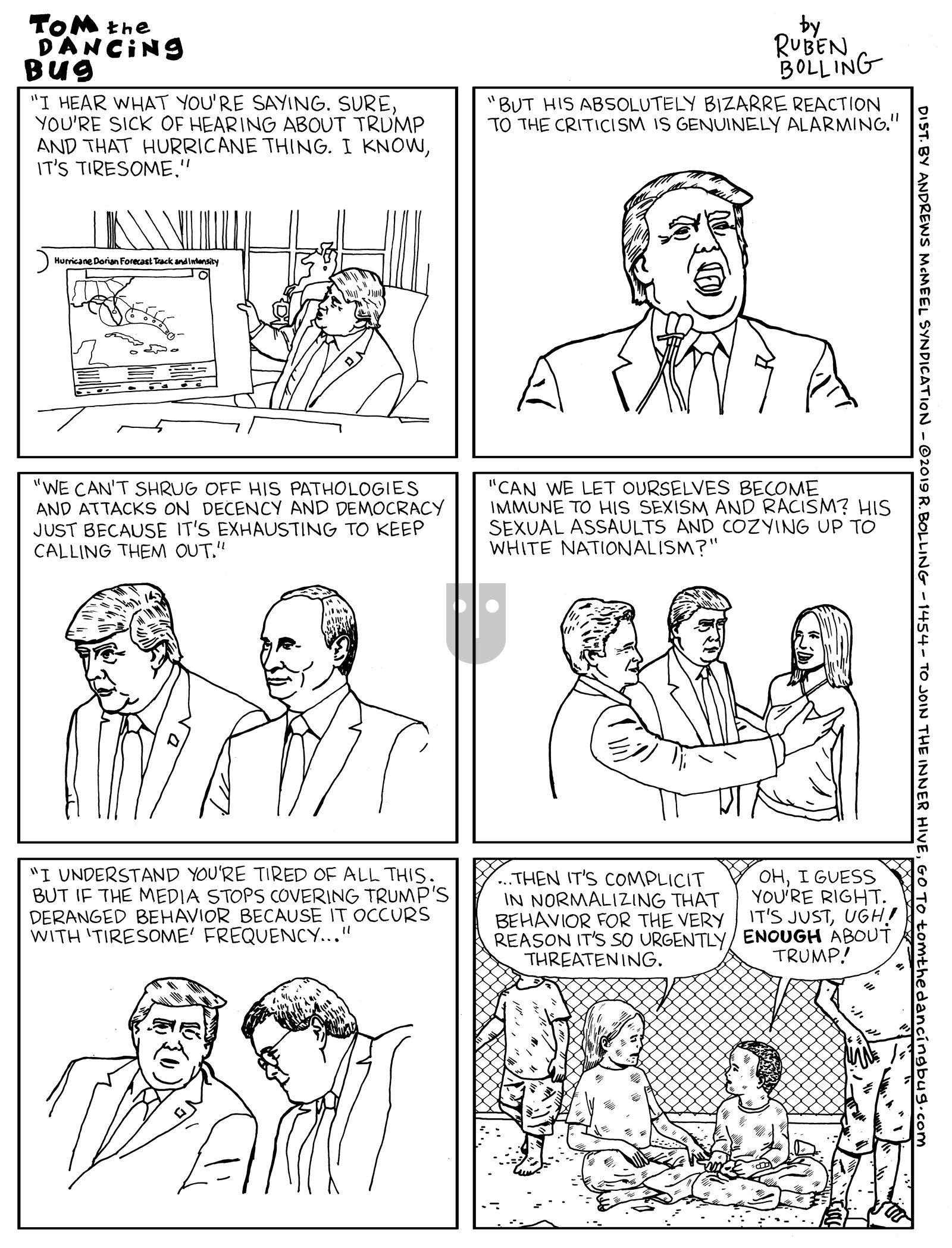 Tom the Dancing Bug - Monday September 9, 2019 Comic Strip
