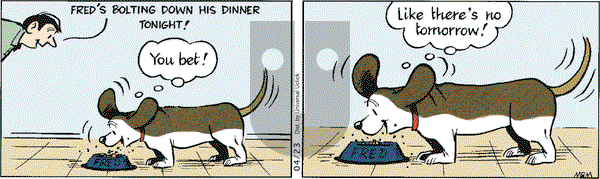 Fred Basset - Saturday April 23, 2011 Comic Strip