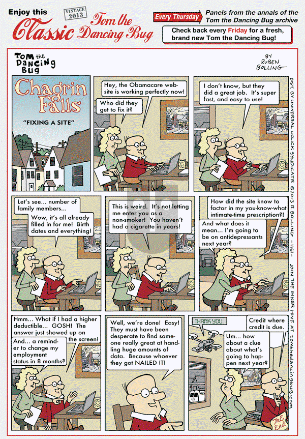 Tom the Dancing Bug on Thursday February 20, 2020 Comic Strip