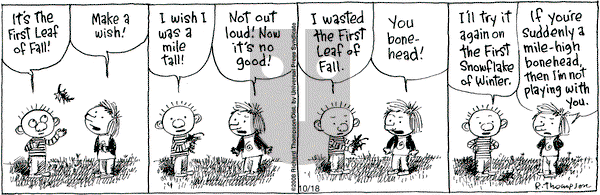 Cul de Sac on Saturday October 18, 2008 Comic Strip