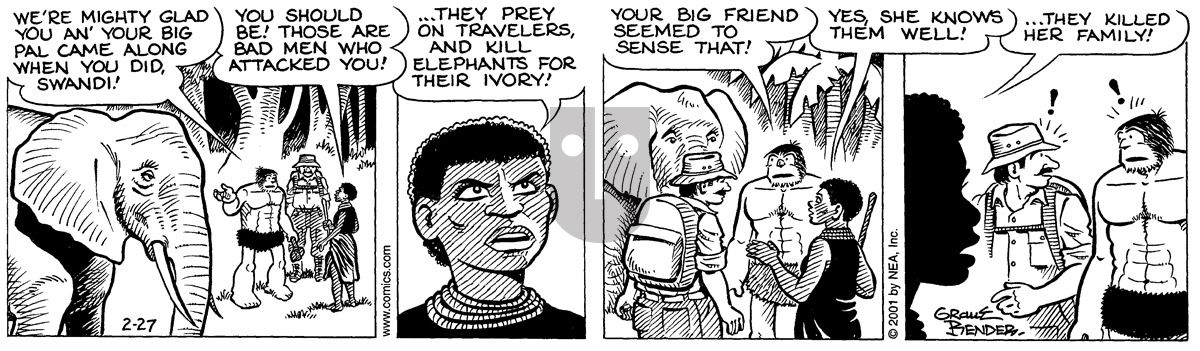 Alley Oop - Tuesday February 27, 2001 Comic Strip
