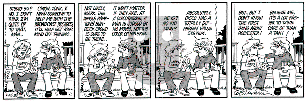Doonesbury on Tuesday July 25, 1978 Comic Strip
